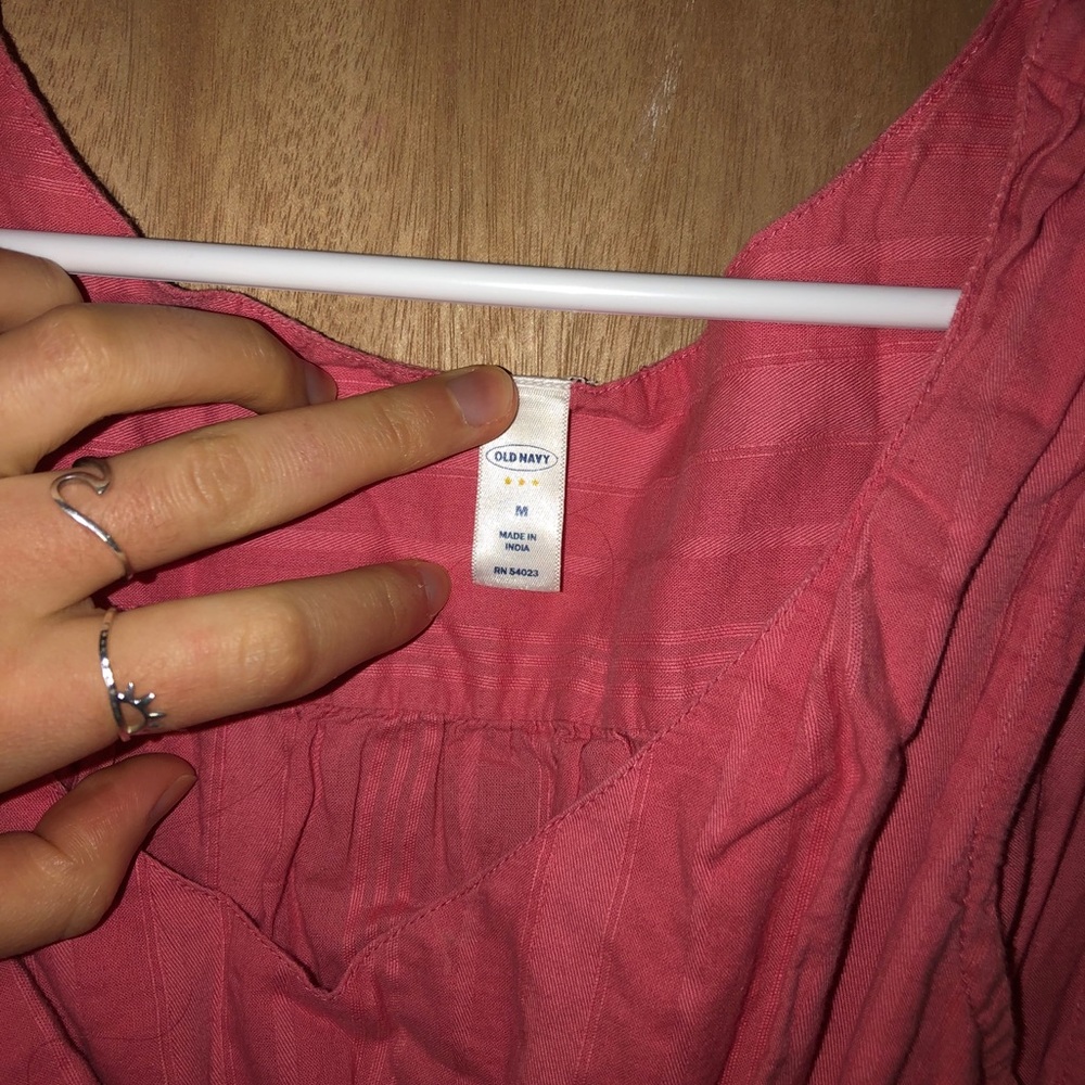 Pink Old Navy Cinched Tank